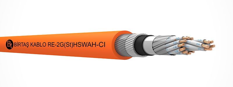 RE-2G(St)HSWAH-CI   90°C / 500 V Cu-SI-OSCR-LSZH-SWA-LSZH-MC